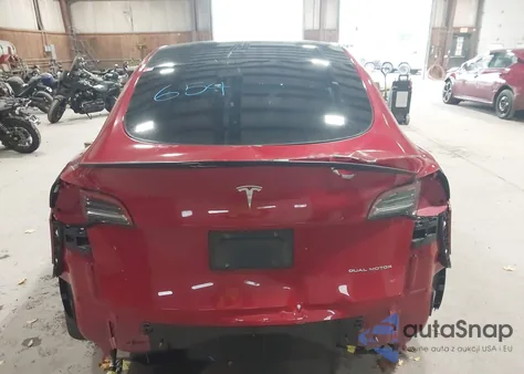 2022 Tesla Model Y Long Range Dual Motor All-Wheel Drive из США, поврежденный, VIN 7SAYGDEE9NF523264